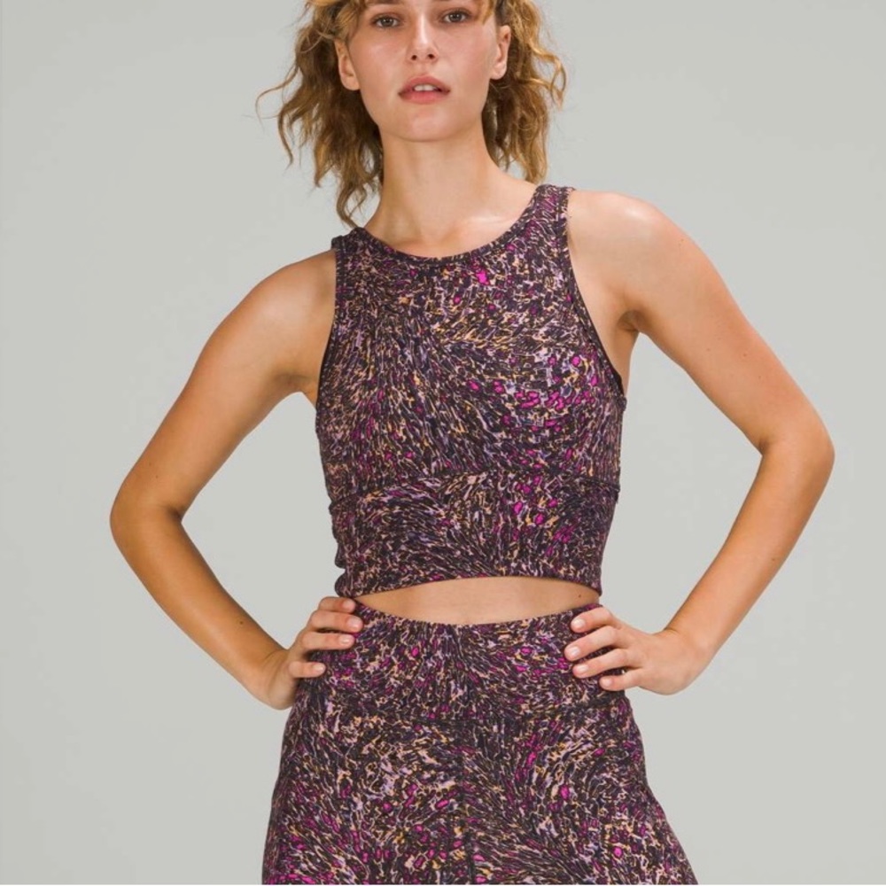 Lululemon Power Pivot Tank Top *Everlux Topography Multi